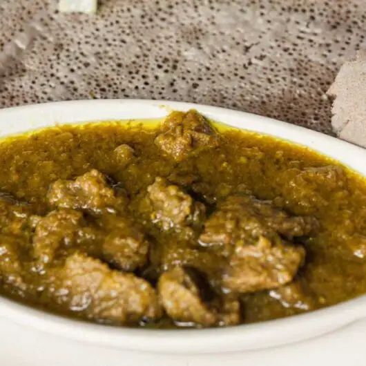 Alicha Siga Wot Ethiopian Yellow Beef Stew