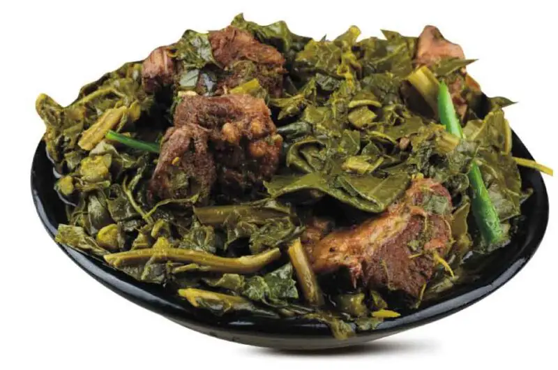 Gomen Besiga (Ethiopian Collard Green Salad with Meat) Recipe